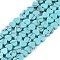 Synthetic Turquoise Beads Strands, Heart, 4x4x2mm, Hole: 1mm, about 87~91pcs/strand, 13.78''~14.17''(35~36cm)