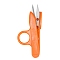 Stainless Steel Scissors, Embroidery Scissors, Sewing Scissors, with Plastic Handle, Orange, 120x53mm