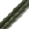 Natural Lava Rock Beads Strands, Fish, Dyed, Dark Sea Green, 14x9x7mm, Hole: 1.2mm, about 28pcs/strand, 15.55''(39.5cm)