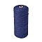 Cotton Macrame Cord, Round Macrame Rope for Wall Hangers, Boho Decorations, DIY Macrame Craft, Midnight Blue, 3mm, about 109.36 Yards(100m)/Roll