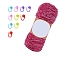 DIY Knitting Tool Kit, with Chenille Yarn & Stitch Marker, for Blanket Pillows Craft Crochet Yarns, Cerise, 75x75x195mm