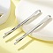 Snap Hair Clips, Hair Accessories for Woman Girls, Stainless Steel Color, 60.5x2x2mm