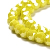 Electroplate Opaque Glass Beads Strands EGLA-A035-P6mm-A04-3