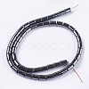 1Strand Non-Magnetic Synthetic Hematite Column Beads Strands X-G-S091-8x6mm-2