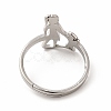 304 Stainless Steel Mother and Daughter Adjustable Ring for Mother's Day RJEW-B027-09P-3