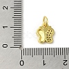 Real 18K Gold Plated Brass Pave Cubic Zirconia Pendants KK-M283-11A-01-3