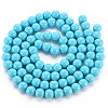 Painted Glass Bead Strands X-DGLA-S071-8mm-43-2