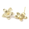Brass Stud Earrings Findings KK-F862-33G-2