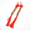 Chinese Knots Polyester Tassel Pendant Decorations HJEW-WH0011-01-1