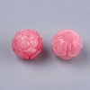 Synthetic Coral Carve Beads CORA-S027-33D-2