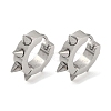 Non-Tarnish Polishing 304 Stainless Steel Spike Rivet Hoop Earrings for Women EJEW-M001-05P-1