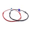 Adjustable Waxed Cotton Cord Bracelet Sets BJEW-JB04463-3