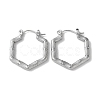 304 Stainless Steel Hoop Earrings STAS-Z052-10P-1