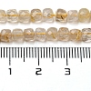 Natural Gold Rutilated Quartz Beads Strands G-A097-D02-05-5