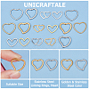 Unicraftale 40Pcs 8 Style Stainless Steel Linking Rings STAS-UN0052-13-5