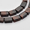 Rectangle Natural Mahogany Obsidian Beads Strands G-N0154-06-1