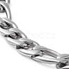 304 Stainless Steel Figaro Chain Bracelet for Men Women BJEW-C048-05P-2