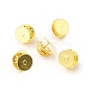 120Pcs Brass Lapel Pin Backs KK-J303-01G-3