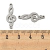 304 Stainless Steel Connector Charms STAS-L022-229P-3