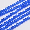 Natural & Dyed Malaysia Jade Bead Strands G-A146-4mm-A21-1