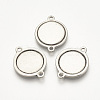 201 Stainless Steel Link Cabochon Settings STAS-S076-24-1
