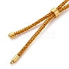 Polyester Fibre with Golden Silk Necklace Making MAK-K020-01G-4