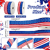  2 Rolls 2 Styles Independence Day Polyester Ribbon OCOR-NB0001-70-2
