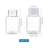 30ML PET Plastic Jar with Screw Top Lids AJEW-TAC0020-05-10