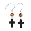 Natural Mixed Stone Dangle Earrings EJEW-JE02975-2