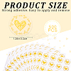20Pcs Valentine's Day Round Dot Plastic Adhesive Stickers STIC-WH0004-16-2