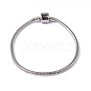 304 Stainless Steel Round Snake Chain European Style Bracelet Making STAS-L178-SL0202-21-1