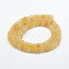 Natural Yellow Jade Beads Strands X-G-G665-12-6x4mm-2