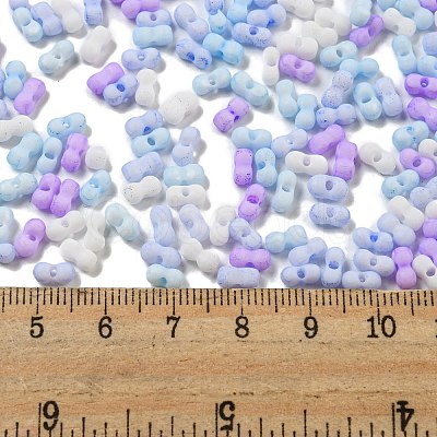 Macaron Color Opaque Frosted Glass Seed Beads SEED-K009-12B-10-1