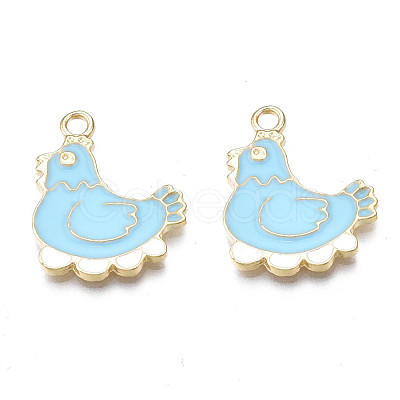 Alloy Enamel Pendants PALLOY-N170-033C-NR-1