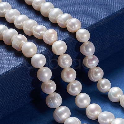 Natural Cultured Freshwater Pearl Beads Strands PEAR-I004-09-1