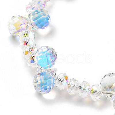 Glass & Iron Beads Mobile Straps AJEW-H153-03B-02-1