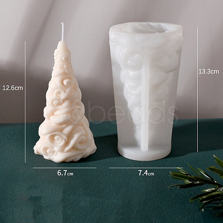 3D Christmas Tree DIY Silicone Candle Molds PW-WG47450-03-1