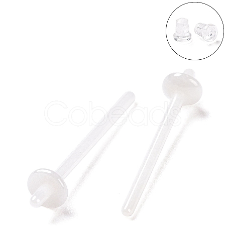Hypoallergenic Bioceramics Zirconia Ceramic Earring Settings FIND-Z007-01-1