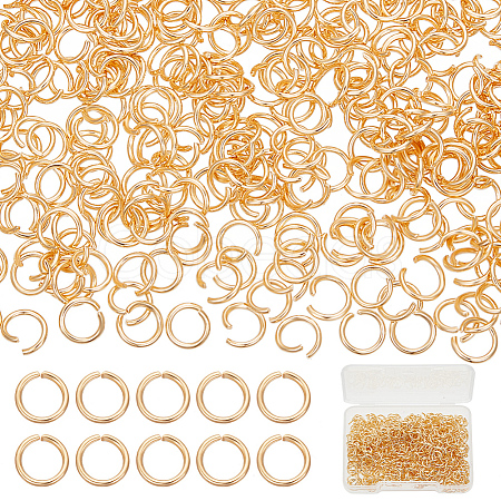 Beebeecraft 600Pcs 304 Stainless Steel Open Jump Rings STAS-BBC0004-96A-1