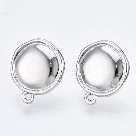 Alloy Stud Earring Findings PALLOY-T064-83P-RS-1