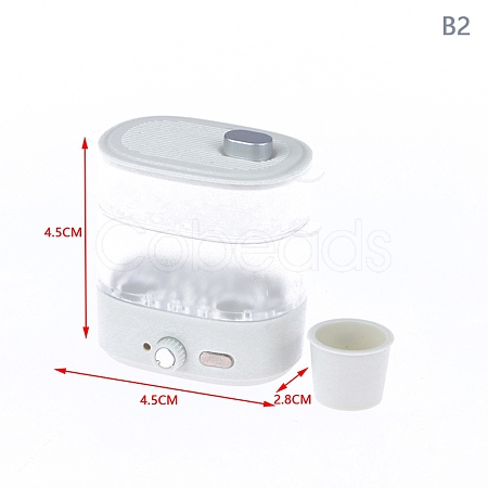 1:12 Dollhouse Miniature Microwave Steamer Bread Cabinet PW-WG20391-06-1