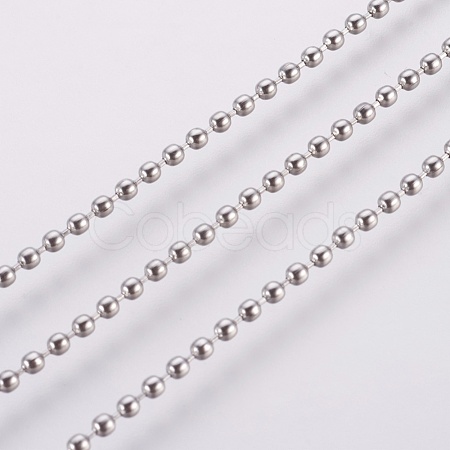 304 Stainless Steel Ball Chains CHS-F003-07P-A-1