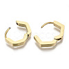 304 Stainless Steel Huggie Hoop Earrings STAS-R115-19G-2