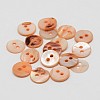 2-Hole Shell Flat Round Buttons SHEL-P012-16-1