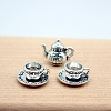 Alloy Teapot & Tea Cup Set Model PW-WG77700-02-1