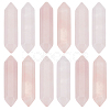 Olycraft 12Pcs Faceted Natural Rose Quartz Healing Stones G-OC0005-24-1