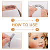 Gorgecraft 24Pcs 6 Style Plush Craft Doll Eyelashes Strips DIY-GF0006-53-4