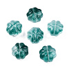 Transparent Spray Painted Glass Beads GLAA-N035-028-C01-1