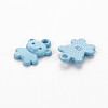 Spray Painted Alloy Charms PALLOY-Q433-034A-RS-2