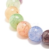 8.5MM Imitation Gemstone Glass Round Beads Stretch Bracelet for Women BJEW-JB07415-2